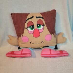 Vintage Tage 1980s Bigfoot People Pillow Big Steps Funny Handmade Person Plush